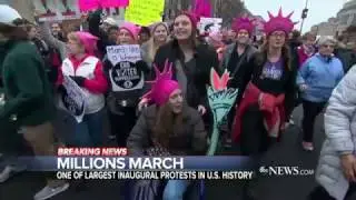 Trump&rsquo;s First Day Met by Demonstrations in Cities Around the US