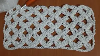 ❤ Hermoso punto de flores tejido a crochet o ganchillo paso a paso