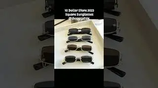 10 Dollar Store 2023 Square Sunglasses: Chic Rectangle Retro Eyewear UV400 for Women & Men