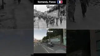 Then and Now pictures from WW2 #military #history #army #ww2 #war #germany  #shorts #usa V-40