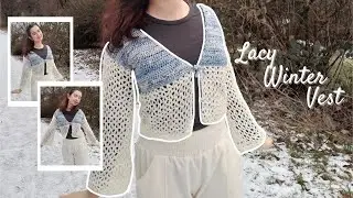 How to crochet the Lacy Winter Vest 