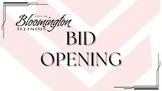 Re-Bid #2024-49 Meadowbrook Subdivision Improvement Project - Bid Opening