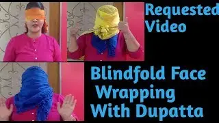 Blindfold Face wrapping challenge[Requested video]#Nehavlogz