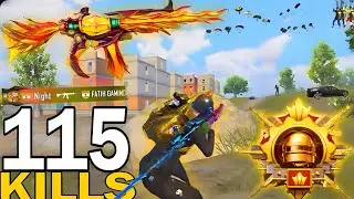 115 KILLS!😈 MY NEW BEST RUSH GAMEPLAY With BEST LEGENDARY OUTFIT🔥 SAMSUNG,A7,A8,J3,J4,J5,XS,A3,A4,A5