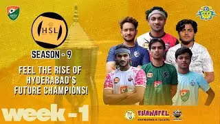 Hyderabad Super League 2025 SEASON 9 | HSL Week 1 | Live Football Matches | Youth Football Hyderabad