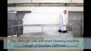 Sole and Boot Cleaning Machine .Hygiene Stationen.Station d'hygi&egrave;ne compacte.