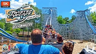 Twisted Cyclone Back Row On Ride POV 5K 60 FPS | Underrated RMC Conversion | Six Flags Over Georgia