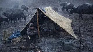 Life of a Poor Rural Woman | Cooking Simple Food in a Small Hut | Harsh Reality of Village Life