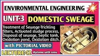 Trickling filters,Activated sludge process,Septic tank,Oxidation pond,Oxidation ditch|Domesticsewage