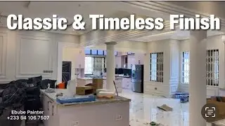 Building In Ghana 🇬🇭 2026 | Beautiful House Interior Finishes Classic & Timeless Painting | walls 