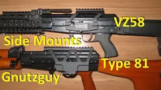 Почему не удалось установить Type 81 No Drill Side Mount? Сравнение с CSA VZ-58. Планка Пикатинни. Винтовочный ручной пулемёт.