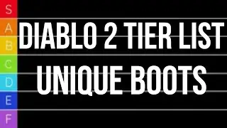 Diablo 2 TIER LIST - Unique Boots