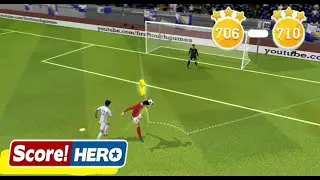 Score! Hero - Level 706 - 710 - Complete 3 Stars Walkthrough