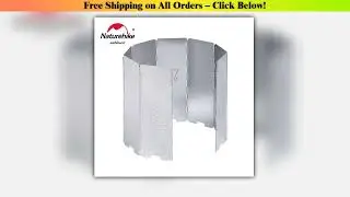 Naturehike Ultralight Outdoor 8 Plates Foldable Wind Shield Camping Stoves Windshield Foldable Gas