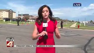 News   Trump Arrives In Fargo