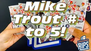 Amazing Mike Trout baseball card #'d to 5 ep. 170!