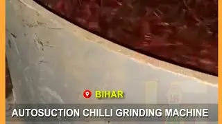 AUTOSUCTION CHILLI GRINDING MACHINE, MASALA GRINDER,RED CHILLI GRINDER,SPICE PROCESSING PLANT,SPICE