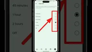 how to set daily time limit on instagram | Instagram Time Management Setting #techlavi #shorts