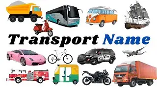 Street Transport Names Song  English Vocabluary Learn For Kids  #kidslearning #vehicle  GigglegoKids