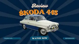 &Scaron;koda 445, veteran car,  Exploring from the Outside - 4K