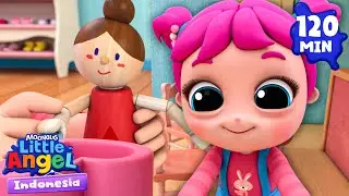 Bermain Rumah Boneka Bersama Baby John | Little Angel | Kartun dan Lagu Anak | Moonbug Kid Indonesia