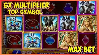 ★ Alexander The Great ★ 6X MULTIPLIER BLAST! ★ Huge Top Symbol Win on Classic WMS Slot Machine &ndash; Max