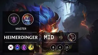 Heimerdinger Mid vs Darius - KR Master Patch 9.15