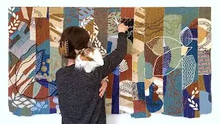 Making a Large Fiber Art Wall Hanging - A Creative Journey #fiberart #wallhanging #artprocess