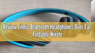 Review zihnic Bluetooth Headphones Over Ear, Foldable Wireless and Wired Stereo Headset Micro SD/TF,