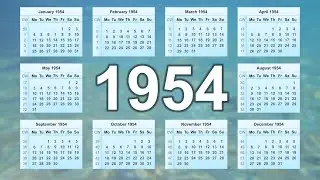 1954 Calendar