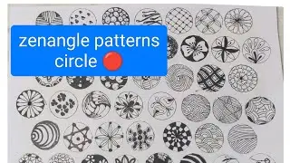 100 zentangle patterns circle 🔴 100 doodlepatterns 100 mandala patterns#zentanglepatterns#zentangle