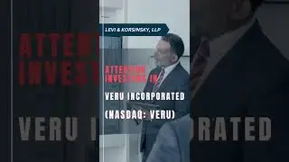 53.56% Collective Loss | VERU STOCK NEWS | Veru Inc Securities Class Action Lawsuit #VERU