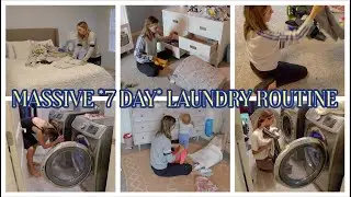 FAMILY OF 4 *7 DAY* LAUNDRY ROUTINE! EXTREME LAUNDRY MOTIVATION | HOW TO STAY ON TOP OF LAUNDRY