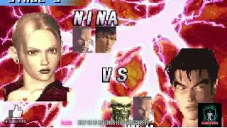 #Nina #Gunjack #Law vs #Nina #Jin #PaulTekken Tag Tournament  team fight Gamers zone