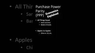 Economics Explained: PPP (Purchasing Power Parity) #shorts  #finance  #economics #ppp