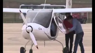 China's first electric aircraft takes off