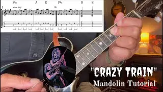 Remembering Ozzy - &ldquo;Crazy Train&rdquo; Mandolin Tutorial w/Tabs