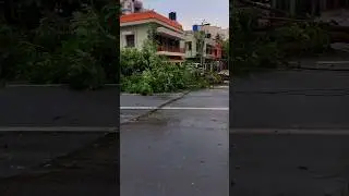 Strong winds in #visakhapatnam 02/10/25 | #weather #news #weatherupdate #vizag #destruction
