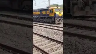 Ubl Wdg4 + Wdg4d With Freight Train #indianrailway #wdg4d #wdg4 #shorts
