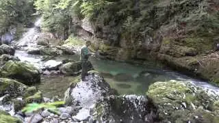 Peche de la truite au toc dans la bourne