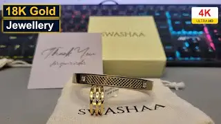 Swashaa Hector Men's Kada & Irya 18K Gold Plated Ring | Unboxing | 4K