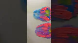 #shorts Drawing different objects using the monotype technique #painting  #art #painting #drawing
