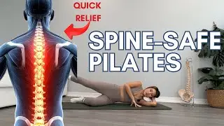 20Min Pilates For Sensitive Spine - Total body! 