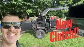 Replacing a Worn Chipper Clutch on the Morbark 290 Wood Chipper!