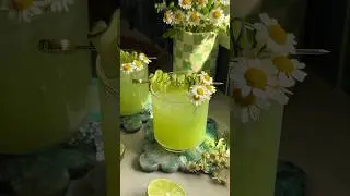 Green Garden Cocktail with cucumber, elderflower & vodka #recipe #shorts #cocktail