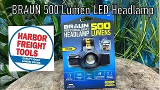 BRAUN 500 Lumen LED Swivel Headlamp