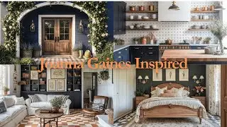 Joanna Gaines Inspired : Deep Navy Blue Tone With Small Modern Heirloom Farmhouse