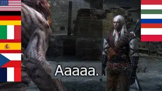 Geralt's surprise / In Different Languages | The Witcher 1