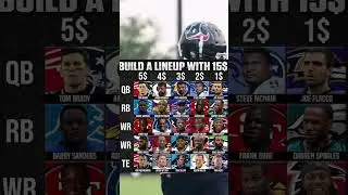 Build A NFL Lineup With $15