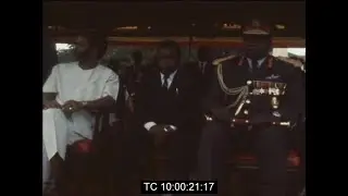 General Idi Amin Hosts President Michel Micombero of Burundi | Entebbe Airport | Uganda | Aug. 1973